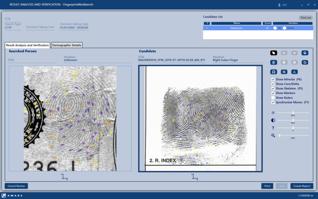 Latent search results analysis and verification