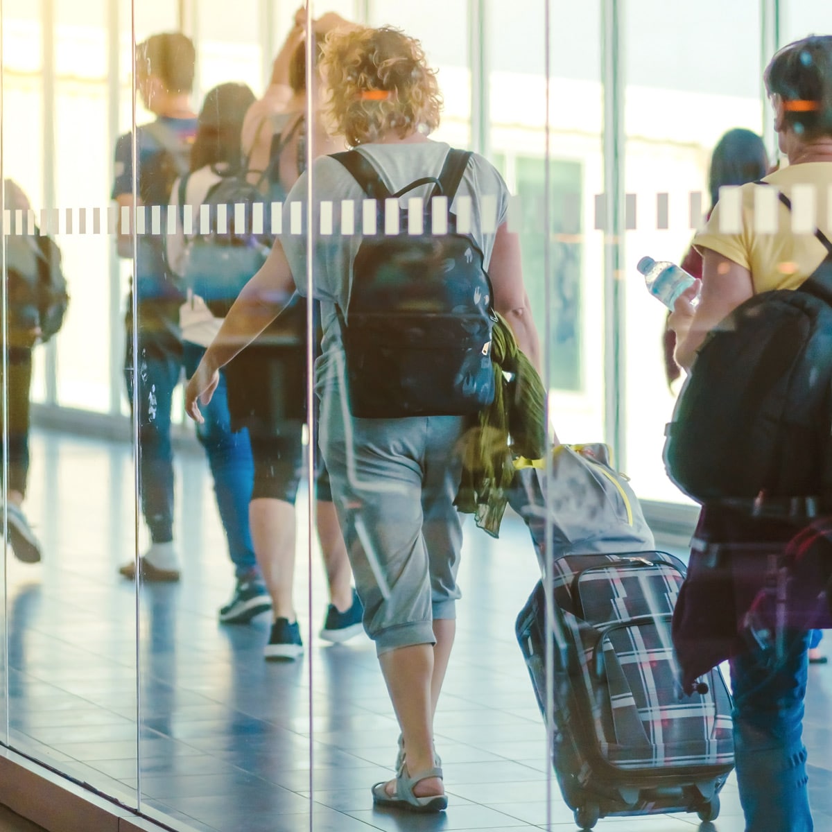 Airport travelers